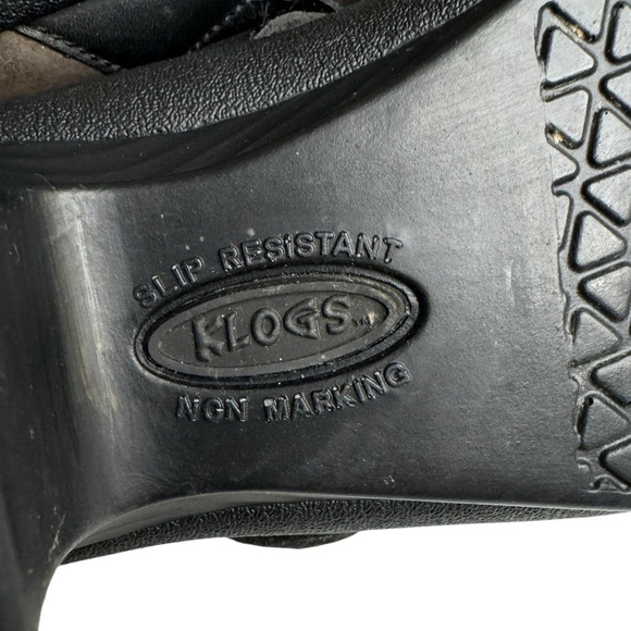 Klogs Leather mules clogs embroidered scroll floral boho slip resistant shoes 6 - Picture 10 of 11